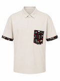 Polo SAANO BOGO avec détails bogolan africain – vue de face
